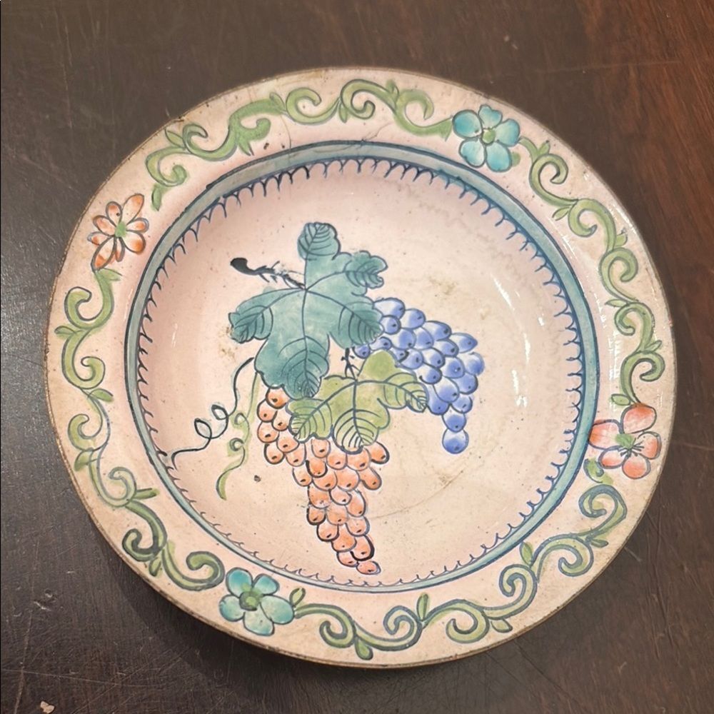 Colorful Enamel on copper mini Plates - Picture 4 of 6